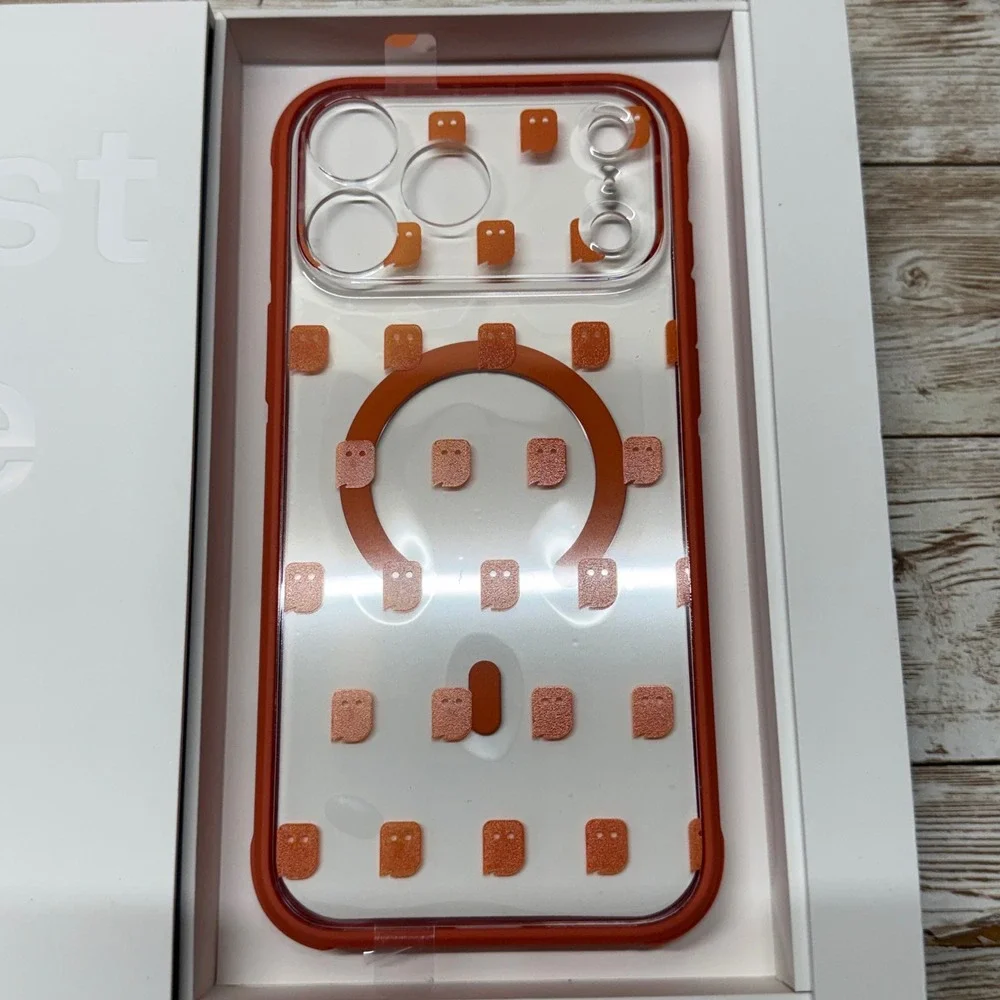 Ghost 2.0 iPhone 17 Pro Max Clear Case Zero Yellowing Orange MagSafe Open Box